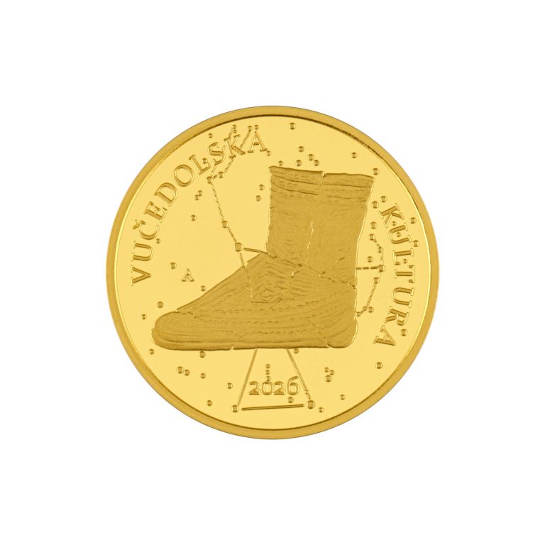 Zlatnik 10 eur Vučedolska kultura, 1/16 oz, Hrvatska, 2026, prednja strana