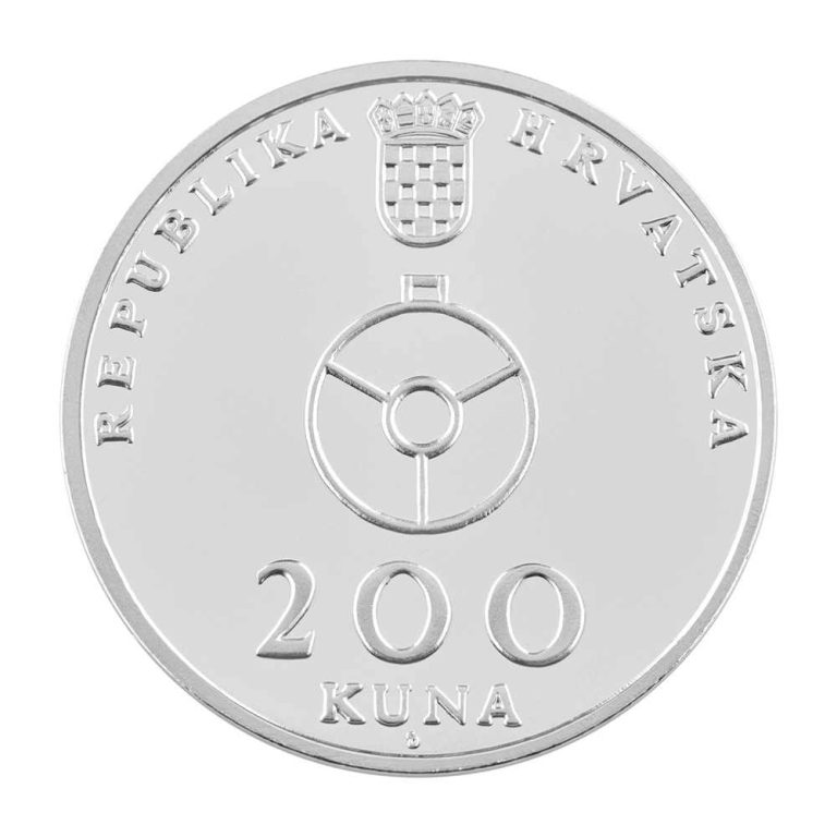 Srebrnjak 200 kuna Sinjska alka, prednja strana