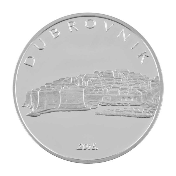 Srebrnjak 200 kuna Grad Dubrovnik, stražnja strana