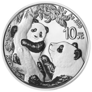 Srebrnjak Kineski panda 30 grama, prednja strana