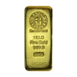 Zlatna poluga 1000 grama Argor Heraeus, prednja strana