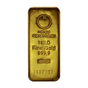 Zlatna poluga 1000 grama Münze Österreich, prednja strana