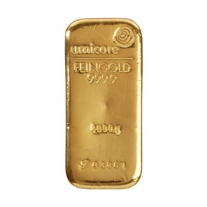 Zlatna poluga 1000 grama (1 kilogram) Umicore, prednja strana