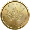 Zlatna poluga Javorov list Maple leaf dvadesetina (1/20) unce, prednja strana