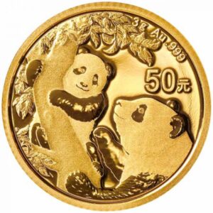 Zlatnik Kineski panda 3 grama, prednja strana