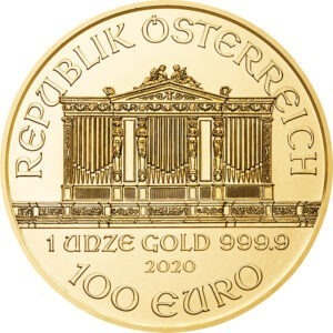 Zlatnik Wiener Philharmoniker 1 unca (31,103 grama)