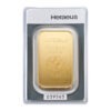 Zlatna poluga 100 grama Heraeus prednja strana