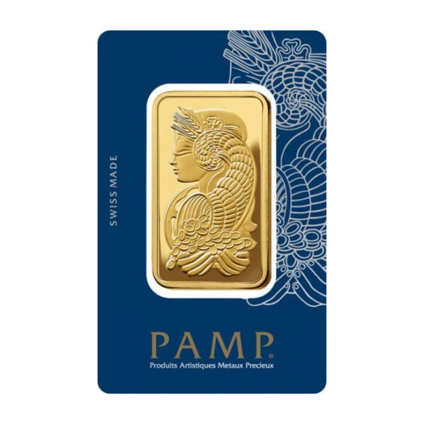 Zlatna poluga 100 grama PAMP prednja strana