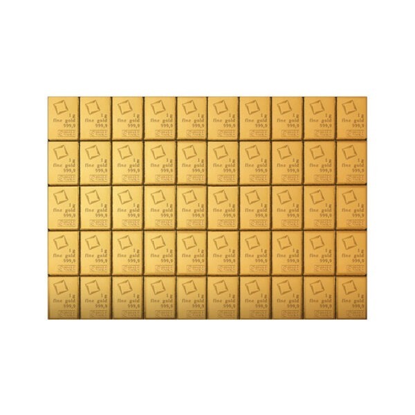 Zlatna poluga 50 x 1 gram Valcambi Combibar