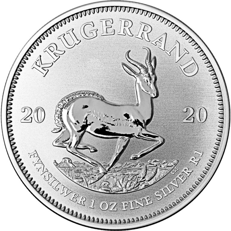 Srebrnjak Krugerrand Springbok 1 unca, stražnja strana