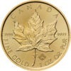 Zlatnik Javorov List (Maple Leaf) 1 unca, prednja strana