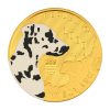 Kolorirani zlatnik 1000 kuna Dalmatinski pas, prednja strana