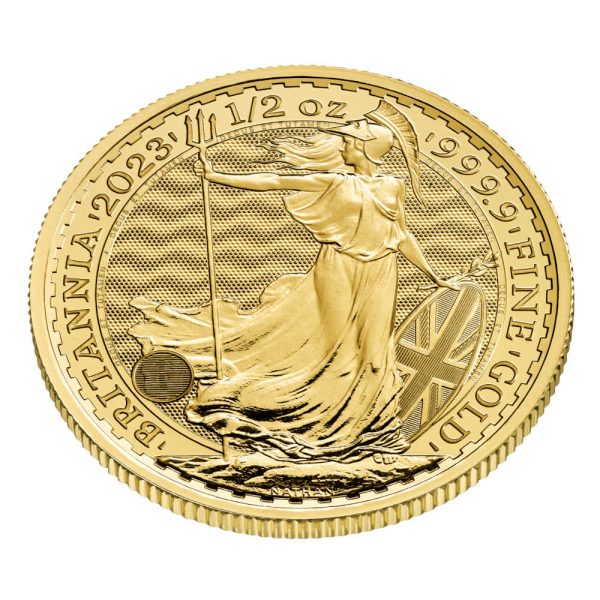 Zlatnik 50 funti GBP Britannia Charles III pola unce rub