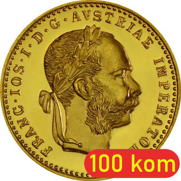 100 komada zlatni dukat franc ios mali uz popust za 100 kom