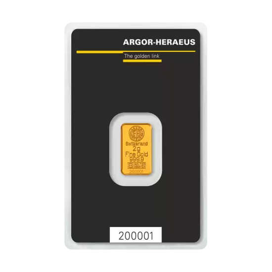Zlatna poluga Argor Heraeus Kinebar, 1 gram
