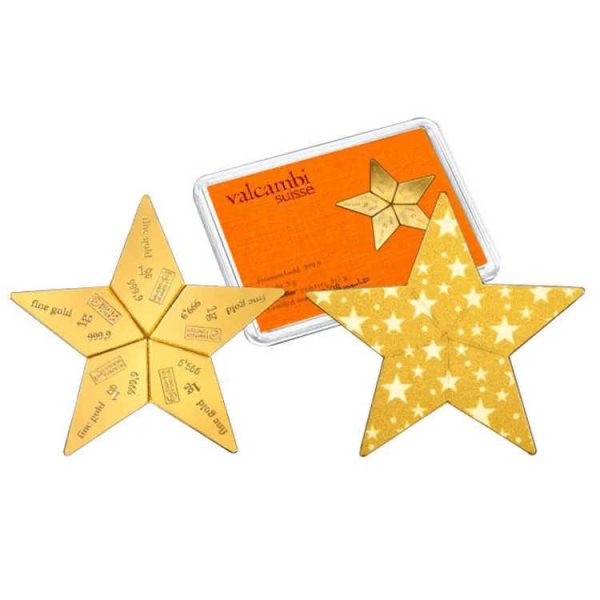 Zlatna poluga Combibar 5x1 gram Zvijezda (Star)