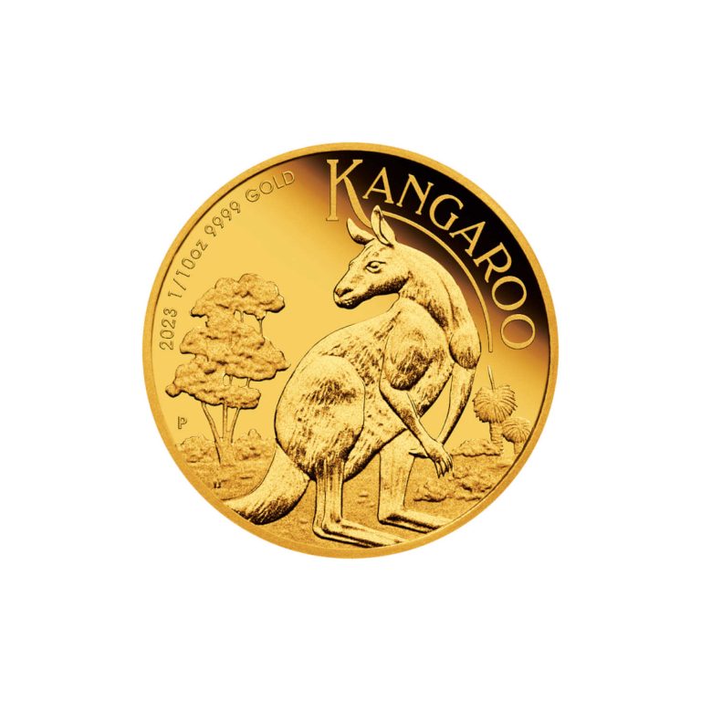 Zlatnik Kangaroo, 1/10oz, 3.11grama, Australija, 2023