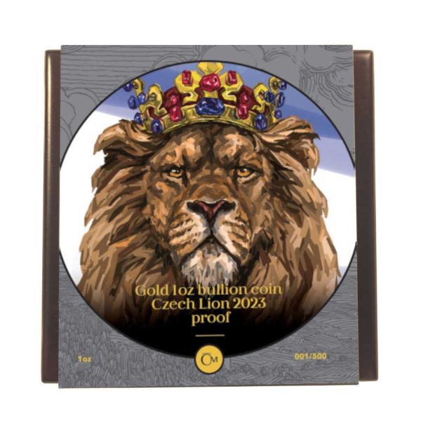 Zlatnik Češki lav, 1 unca, u ukrasnoj poklon kutiji