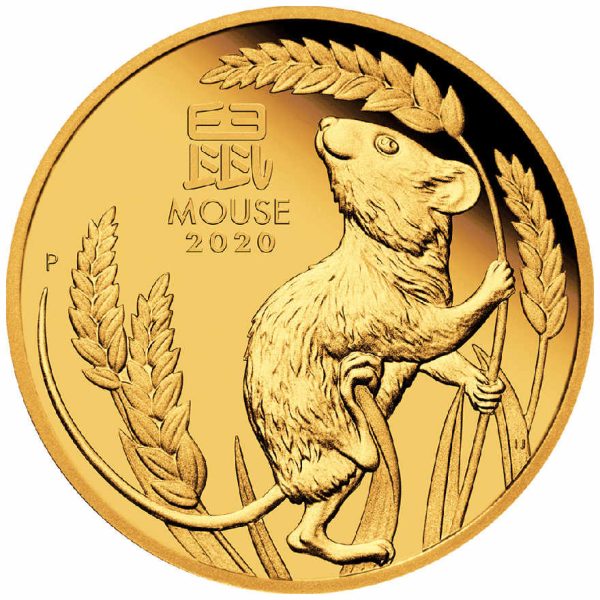 Zlatnik Kineska lunarna godina - Miš, 1 unca (31.103 grama), Australija, 2020