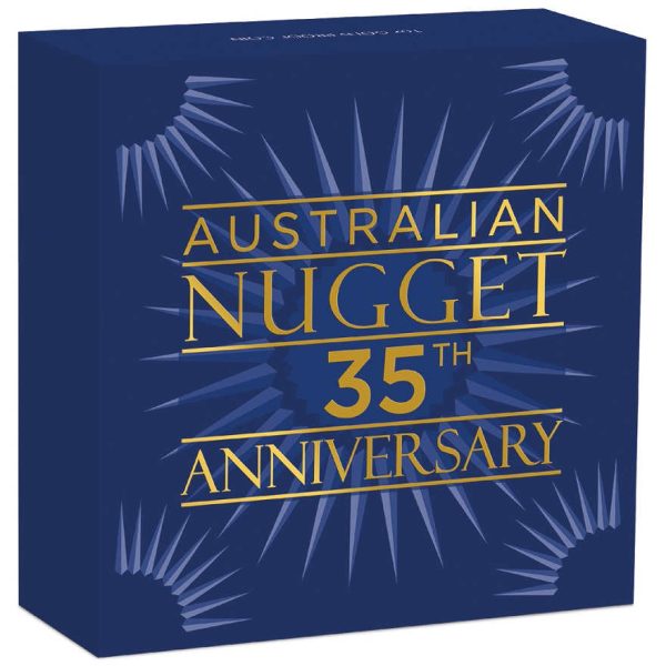 Ukrasna poklon kutija za zlatnik 35 godina Nugget Klokan Kangaroo, 1986-2021, Australija, 1/4 unce (7.77grama)