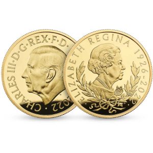 Komemorativni zlatnik u povodu smrti kraljice Elizabeth II, 1/4 oz, 7.77 grama, Velika Britanija