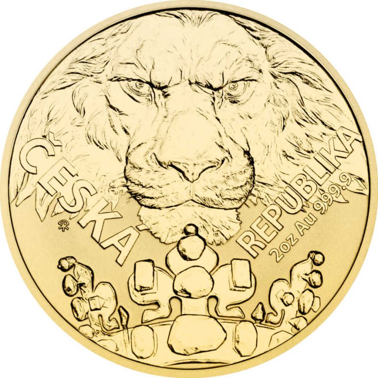 Zlatnik Češki lav 2 unce