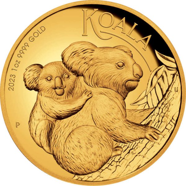 Zlatnik Australska koala, 1 oz, visoki reljef, Australija, 2023