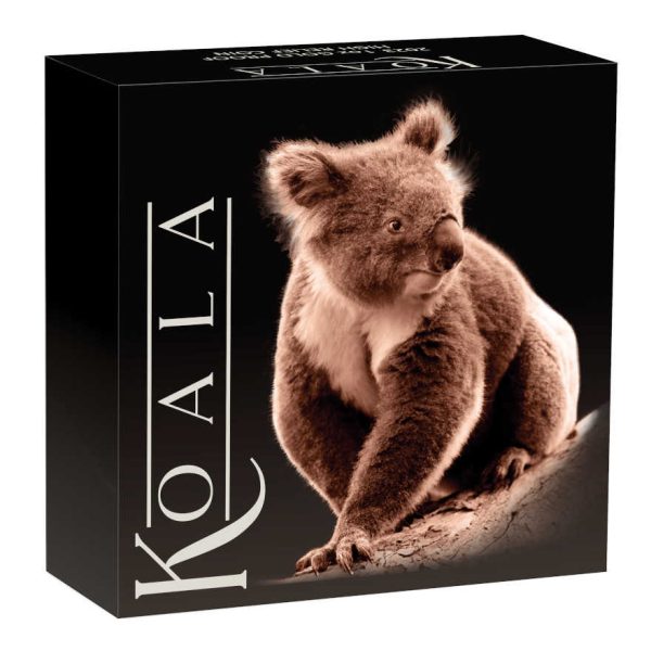 Ukrasna poklon kutija za zlatnik Australska koala, 1 oz, visoki reljef, Australija, 2023