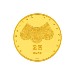 Zlatnik Čipkarstvo, 1/4 unce, nominala 25 eura, 7.77 grama, 2023, Hrvatska