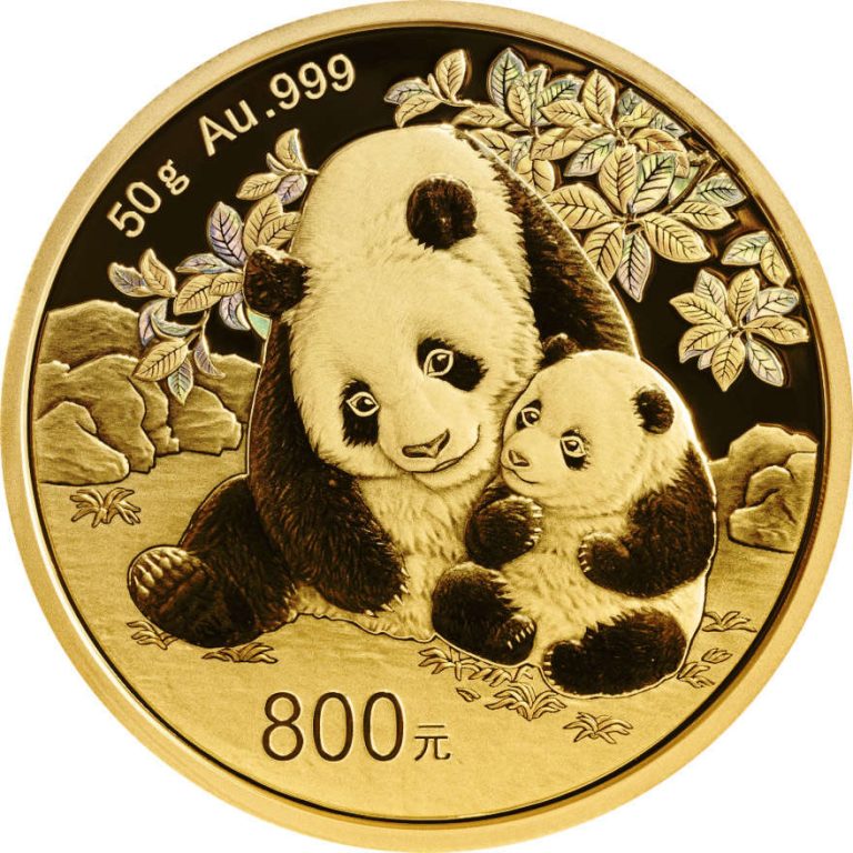 NUMIZMATIKA: Zlatnik Panda 50 grama (1.607 unci), 2024