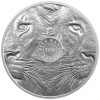 Srebrnjak BigFive3 Lav 1oz Južna Afrika 2025, stražnja strana, Gospodari životinjskog svijeta