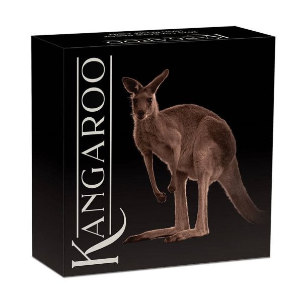 Ukrasna poklon kutija za numizmatički zlatnik 100aud Klokan Kangaroo, polirana ploča, 1 oz, Australija, 2025