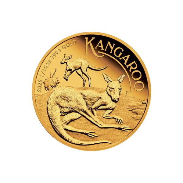 Numizmatički zlatnik 15aud Klokan Kangaroo, Australija, 2025, polirana ploča, prednja strana