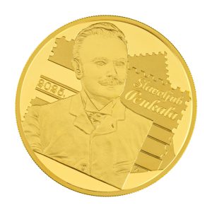 Zlatnik Inovacije Slavoljub Penkala 100 eur, 1 oz, Hrvatska Numizmatika, 2025, prednja strana