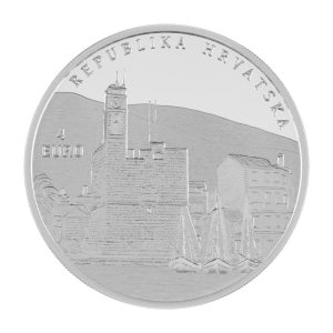 Srebrnjak Gajeta falkuša, 2oz, 62,2grama, 6eur, Hrvatska, 2025, stražnja strana