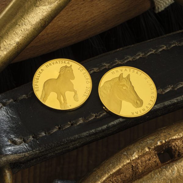 Zlatnik Hrvatski konj hladnokrvnjak 1/16 oz 10eur Hrvatska 2025