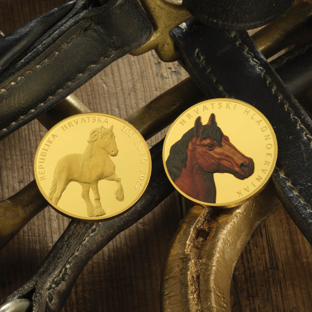 Zlatnk obojani Hrvatski konj hladnokrvnjak, Hrvatska, 2025