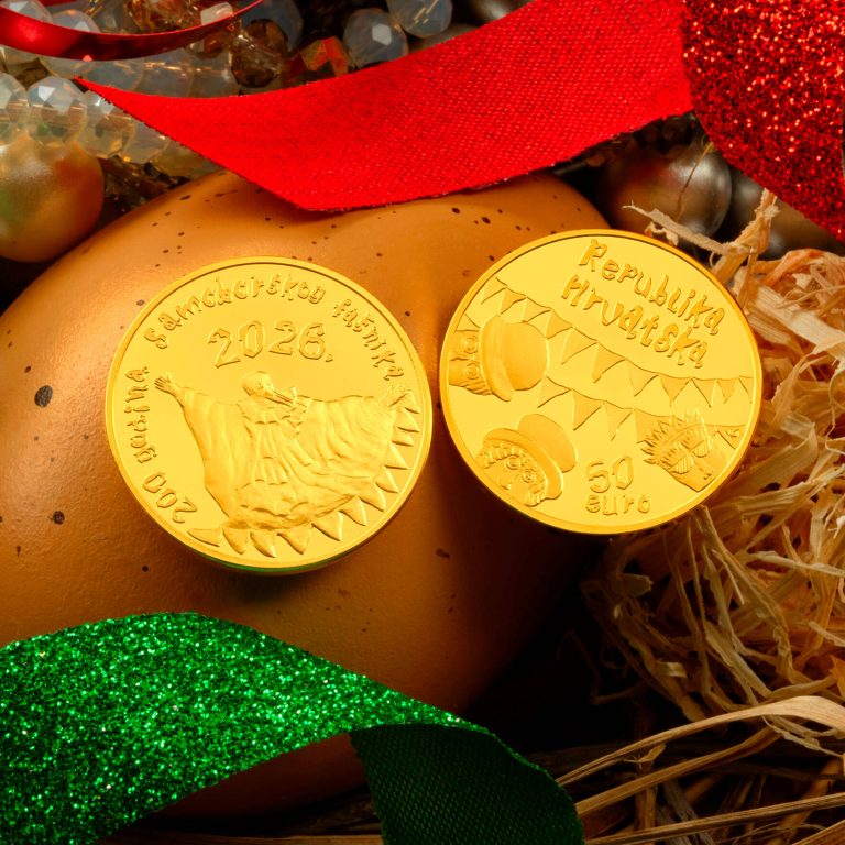 Zlatnik 200. obljetnica Samoborski fašnik 50 eur 1/2oz, 15.55 grama, Hrvatska, 2026