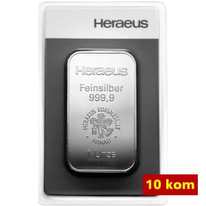 Srebrna poluga 1 oz 10 kom