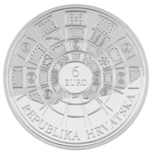 NUMIZMATIKA: Srebrnjak "Vučedolska kultura", nominala 6&nbsp;€, ukupna masa 2&nbsp;unce, Hrvatska, 2026