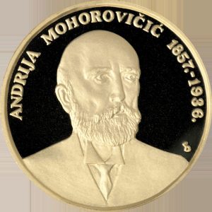 Zltnik 1000kn Andrija Mohorovičić, Hvatska, 2007, prednja strana