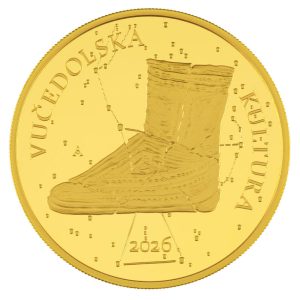 Zlatnik 100 eur Vučedolska kultura, 1 unca, Hrvatska, 2026, prednja strana