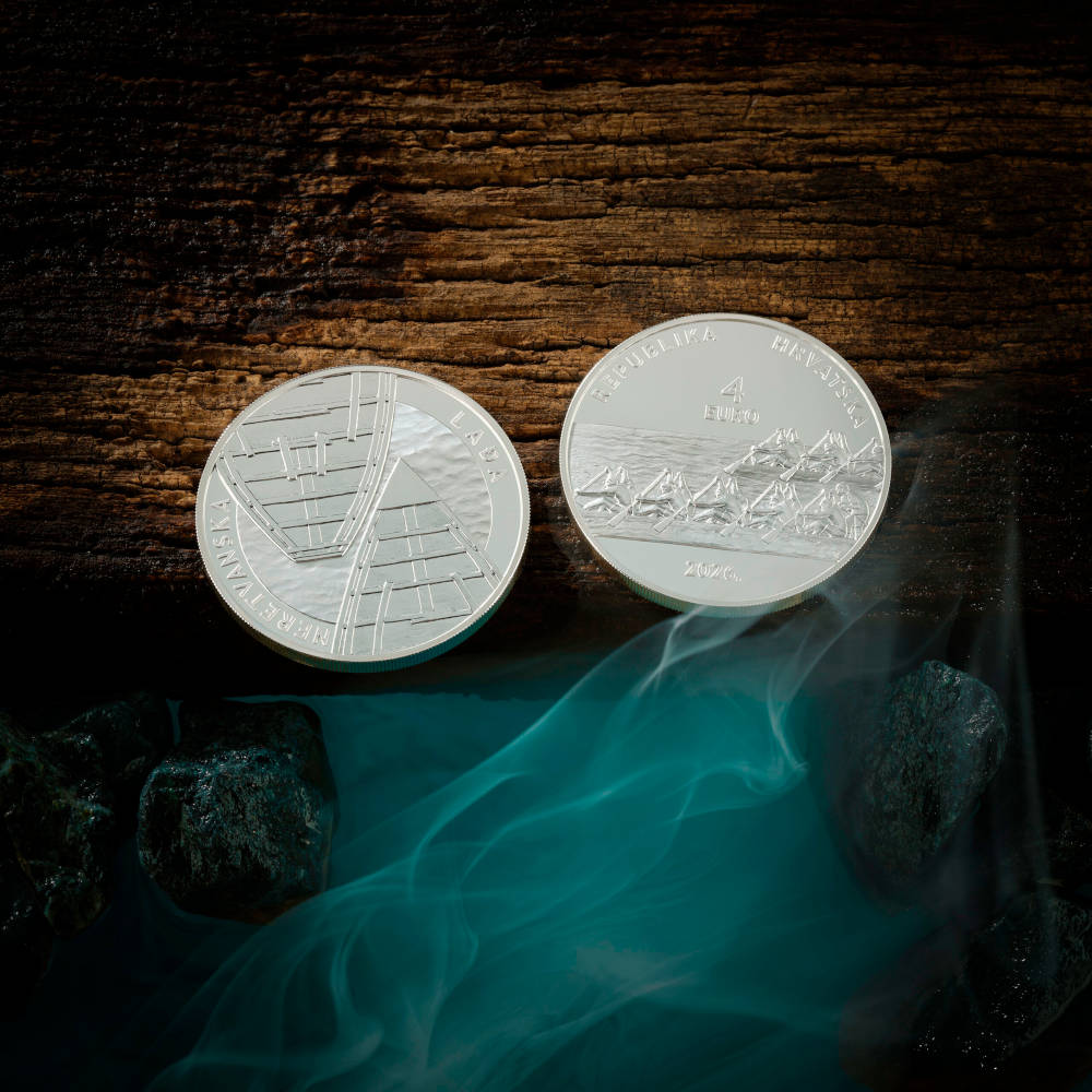 Srebrnjak 4 eur Neretvanska lađa, 1oz, Hrvatska, 2026