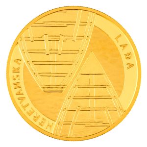 Zlatnik 100 eura Neretvanska lađa, 1oz, Hrvatska 2026, prednja strana