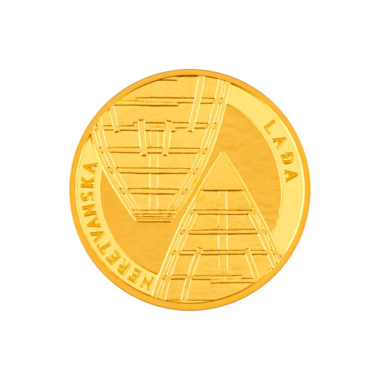 Zlatnik 10 eura Neretvanska lađa, 1/16oz, Hrvatska 2026, prednja strana