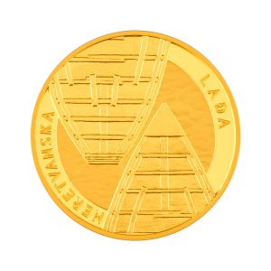 Zlatnik 25 eura Neretvanska lađa, 1/4oz, Hrvatska 2026, prednja strana